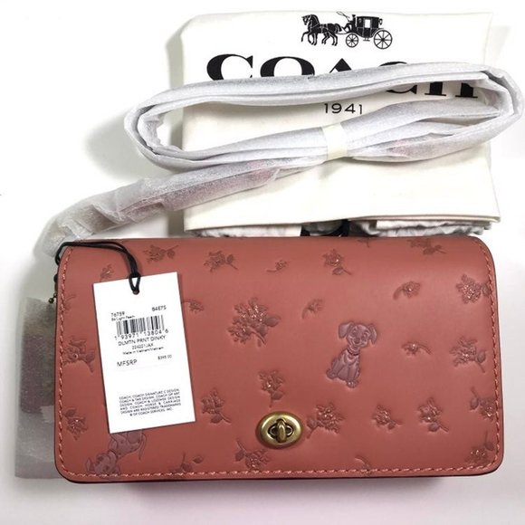 disney x coach dinky with mixed dalmatian print